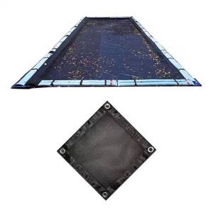 lot 5105 image: $99 28 ft. Round Black Rugged Mesh Above Ground Winter Pool Cover