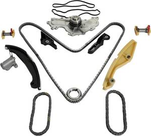 lot 5106 image: $100 3.5L Engine Timing Chain Kit w Water Pump for Ford EdgeExplorer