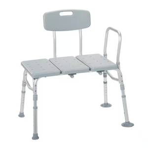 lot 5129 image: $64 Plastic Transfer Bench with Adjustable Backrest