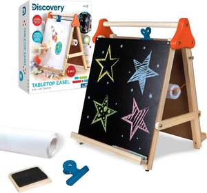 lot 5133 image: Discovery 3-in-1 Tabletop Dry Erase Chalkboard Art Easel Foldable