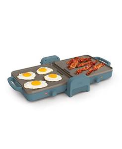 lot 5134 image: $60 bella Fold & Store Dual Temp Griddle - Blue
