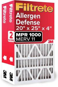 lot 5143 image: $47 Filtrete 20x25x4 Air Filter MERV 11, MPR 1000 2Pack Fits Honeywell