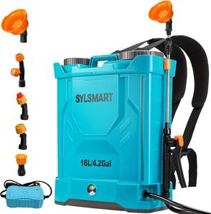 lot 5160 image: $76 Battery Powered Backpack Sprayer 4-Gallon, 120 PSI Lightweight