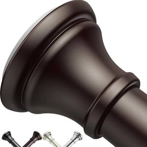 lot 5161 image: Oil-Rubbed Bronze Tension Shower Rod, Adjustable 18 79 in