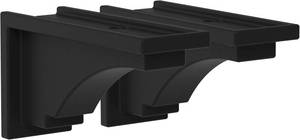 lot 5168 image: $53 Mayne Fairfield Decorative Bracket 1-pack Plastic Black (5856-B)