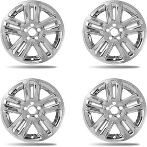 lot 5171 image: $84 18-Inch Chrome Silver Wheel Skins 2011-2017 Ford Explorer 4 Pack