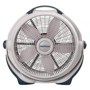 lot 5197 image: $60 Lasko Wind Machine 23.38 in. H X 20 in. D 3 speed Floor Fan