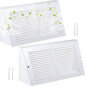 lot 5207 image: Honeydak 2 Pack Vent Covers 14 x 6 Duct Opening, Steel Grille