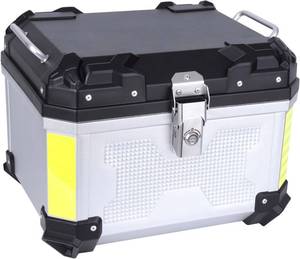 lot 5237 image: $73 Motorcycle Top Case 45L Trunk Aluminum Alloy Handle Leather Lining