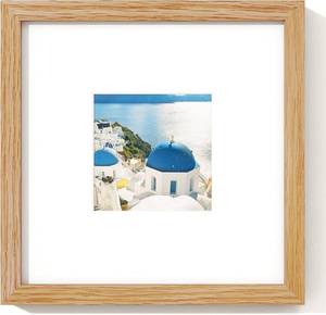 lot 5280 image: Axeman 14x14 Photo Frame - Solid Oak with Mat, Plexiglass, Hardware 5x7 mat
