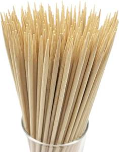 lot 5285 image: HOPELF 30 Natural Bamboo Skewers for Marshmallows, BBQ (100 PCS)
