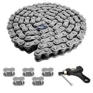 lot 5301 image: 428H Drive Chain 132 Links 50-125cc ATV 5 Master Links