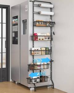 lot 5320 image: $48 UMDONX 7-Tier Over-the-Door Storage Rack with Pull-Out Baskets