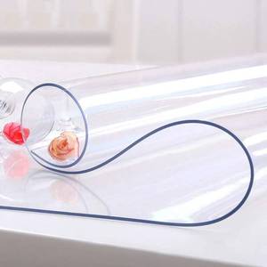 lot 5332 image: $76 NECAUX Custom 1.5mm Clear PVC Table Cover Protector 42x96in