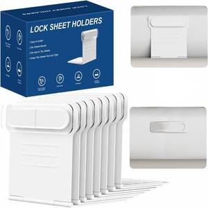 lot 5338 image: Bedlock Bed Sheet Holders for Corners, Keeps Sheets Tight, 10 Mats