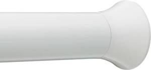 lot 5348 image: Amazon Basics No-Drill Spring Tension Curtain Rod, 24-36 W, White