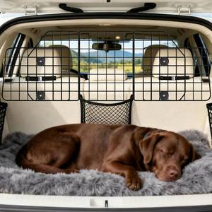 lot 5354 image: ERYTLLY Dog Car Barrier SUVs - Adjustable Heavy-Duty Wire Gate