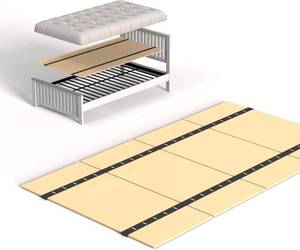 lot 5366 image: Heavy Duty Folding Box Spring 48x60, Mattress Support Bed Slats