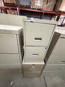 lot 260 image: 2 STACKABLE FILING CABINETS