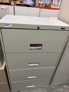 lot 261 image: FILEX 4-DRAWER FILING CABINET WITH HANGING FOLDERS