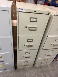 lot 274 image: HON 4-DRAWER FILING CABINET