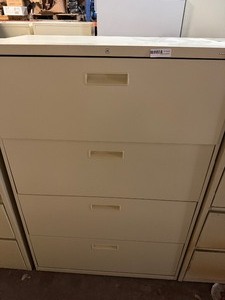 lot 295 image: HON 4-DRAWER LATERAL FILING CABINET