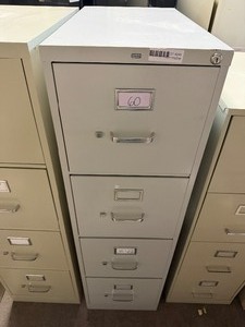 lot 298 image: HON 4-DRAWER FILING CABINET
