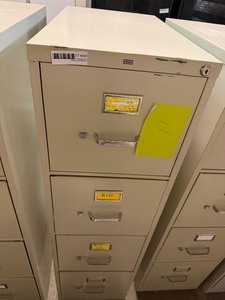 lot 300 image: HON 4-DRAWER FILING CABINET