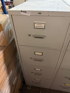 lot 307 image: HON 4-DRAWER FILE CABINET