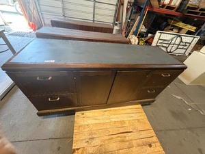 lot 310 image: WOOD OFFICE STORAGE BUFFET