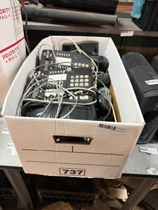 lot 323 image: BOX OF OFFICE PHONES