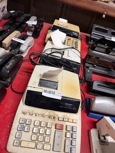lot 342 image: 3-SHARP DIGITAL ADDING MACHINES