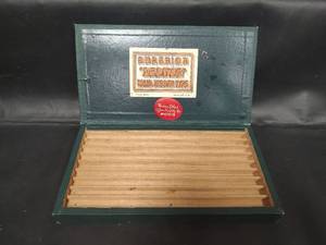 lot 255 image: Vintage Printing Superior REDTOP Solid Rubber Type Display Box by Western Litho & Office Supply Wichita Kansas
