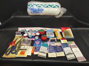 lot 274 image: Sewing and Quilting Supply Bundle with Mountain Mist Batting