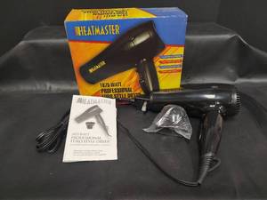 lot 277 image: NIB Heatmaster 1875 Watt Professional Euro Style Hair Dryer