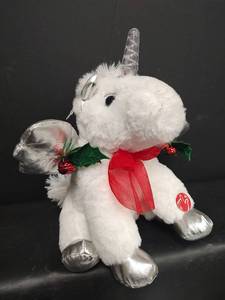 lot 416 image: Christmas Plush Unicorn, Lights Up and Dances