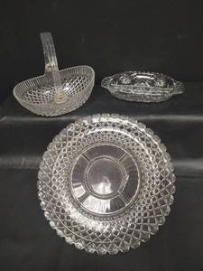 lot 443 image: Vintage Mikasa Basket and Relish Trays. Perfect for Entertaining