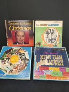 lot 450 image: Vintage Classic Record Collection - Broadway, Christmas, and Popular Music Albums