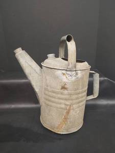lot 457 image: Vintage Galvanized Watering Can