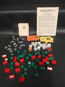 lot 494 image: Classic Monopoly Board Game Pieces