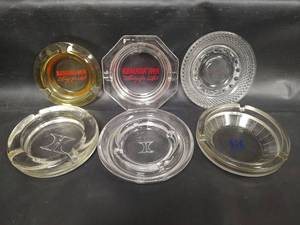lot 500 image: Vintage Hilton and Ramada Inn Glass Ashtrays