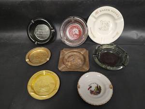 lot 502 image: Vintage Collectible Restaurant and Hotel Ashtrays