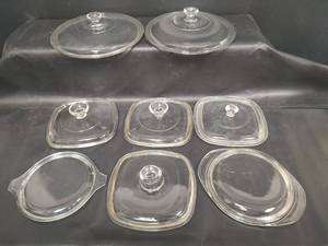 lot 506 image: Assorted Pyrex Lids