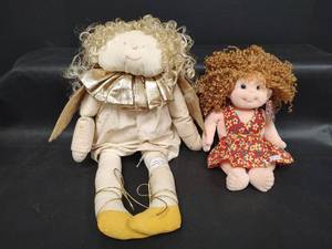 lot 514 image: Vintage TY Beanie Kids Princess and Curly Hair Angel Doll