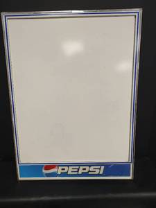lot 524 image: Vintage Pepsi Advertising Menu Board, 17 x 22.5