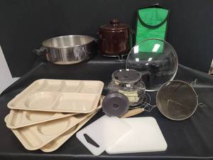 lot 554 image: Mixed Lot, Bean Pot, 10 Cup Mr Coffee Pot, Picnic Trays and More