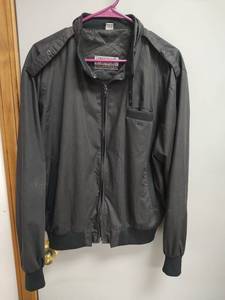 lot 597 image: Mens Black Bomber Jacket, Large