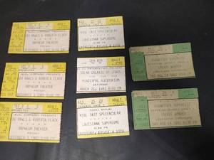 lot 602 image: Vintage 1970s and 80s Concert Ticket Collection