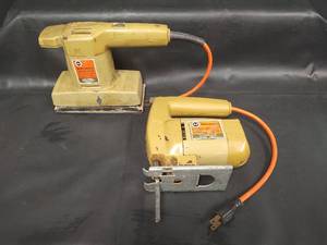 lot 633 image: Black & Decker Finishing Sander No. 7404 and Jig Saw No. 7504 Power Tools, Tested