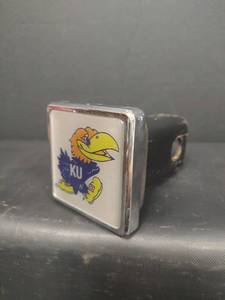 lot 662 image: Kansas Jayhawks Trailer Hitch Cover, 2 inch